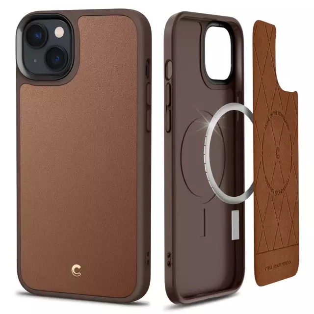 Etui Spigen Cyrill Kajuk Mag MagSafe für Apple iPhone 14 Plus Saddle Brown