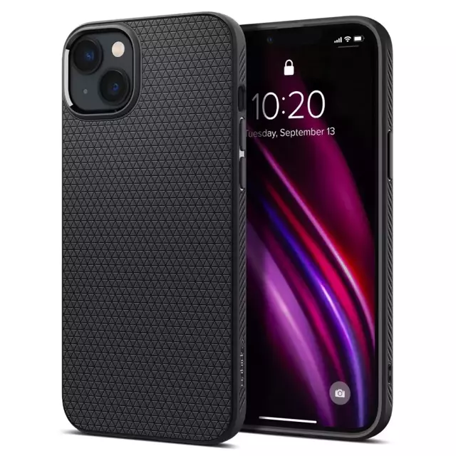 Etui Spigen Liquid Air für Apple iPhone 14 Plus Mattschwarz