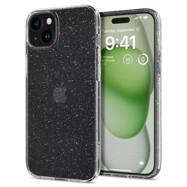 Etui Spigen Liquid Crystal für Apple iPhone 15 Plus Glitzerkristall