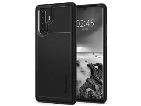 Etui Spigen Rugged Armor für Huawei P30 Pro Mattschwarz Folia 3mk ARC