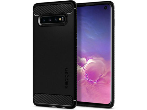 Etui Spigen Rugged Armor für Samsung Galaxy S10 Mattschwarz