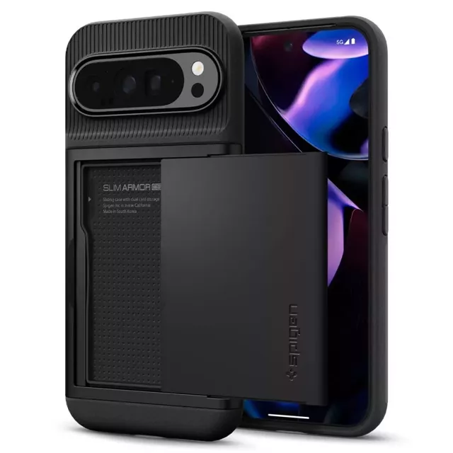 Etui Spigen Slim Armor CS für Google Pixel 9 Pro XL Schwarz