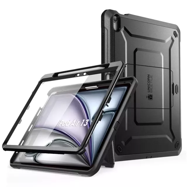 Etui Supcase Unicorn Beetle Pro für Apple iPad Air 13 2024 Schwarz