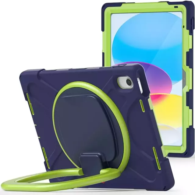 Etui für Tablet X-Armor für Apple iPad 10.9 2022 NAVY/LIME