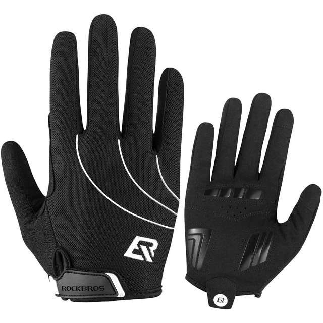 Fahrradhandschuhe winddicht M RockBros Thermal Fahrradhandschuhe S107-1M Schwarz