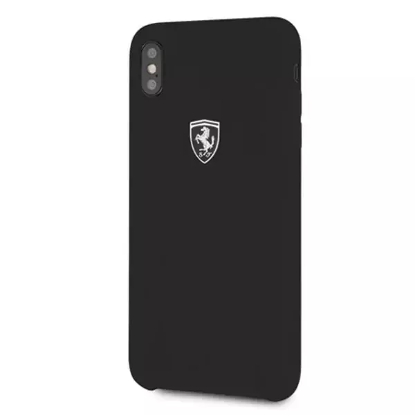 Ferrari Hardcase iPhone Xs Max czarny/schwarz Silikon Off track