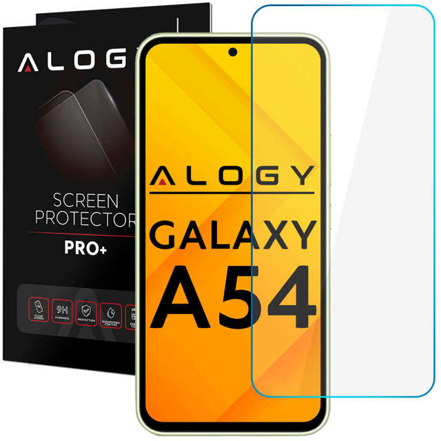 Flacher 9H Alogy Screen Protector PRO Displayschutz aus gehärtetem Glas für Samsung Galaxy A54 5G