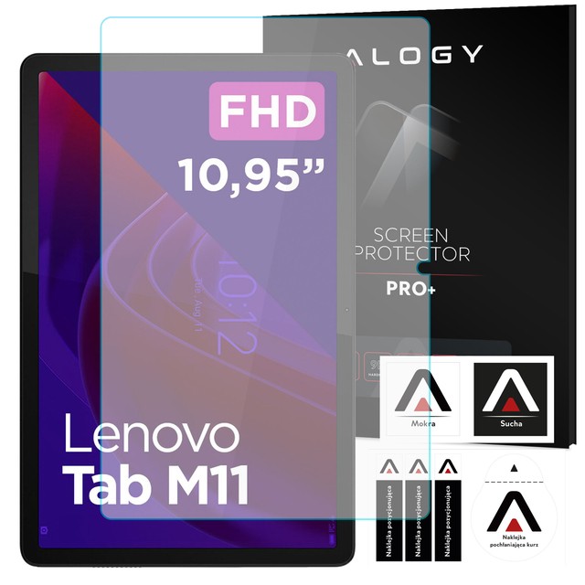 Gehärtetes Glas für Lenovo Tab M11 10,95 Zoll TB330FU/TB330XU/TB331FC Tablet-Bildschirm Alogy Displayschutzfolie Pro 9H