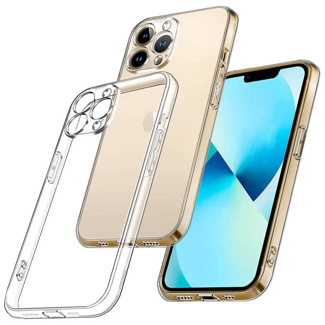 Gepanzerte Hülle Alogy Hybrid Case mit Kameraabdeckung für Apple iPhone 12 Pro Clear Glass