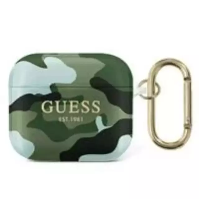 Guess GUA3UCAMA AirPods 3 Hülle grün / khaki Camo Collection