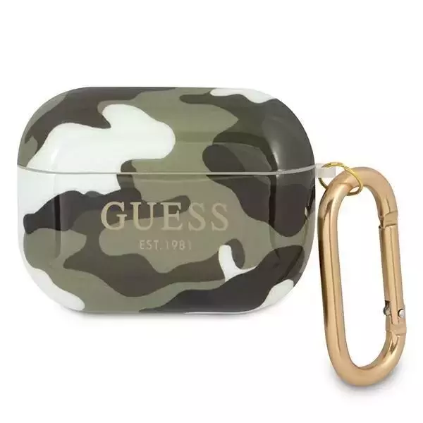 Guess GUAPUCAMA AirPods Pro Cover grün / khaki Camo Collection