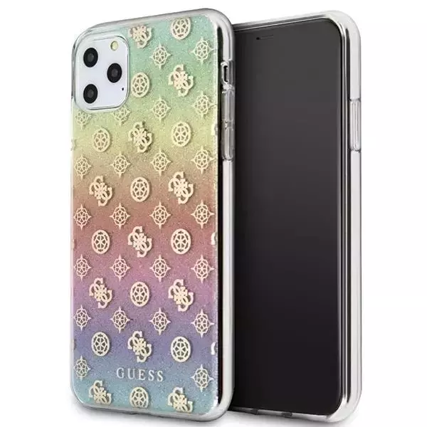 Guess GUHCN65PEOML iPhone 11 Pro Max Mehrfarbige Hartschale Iridescent 4G Peony