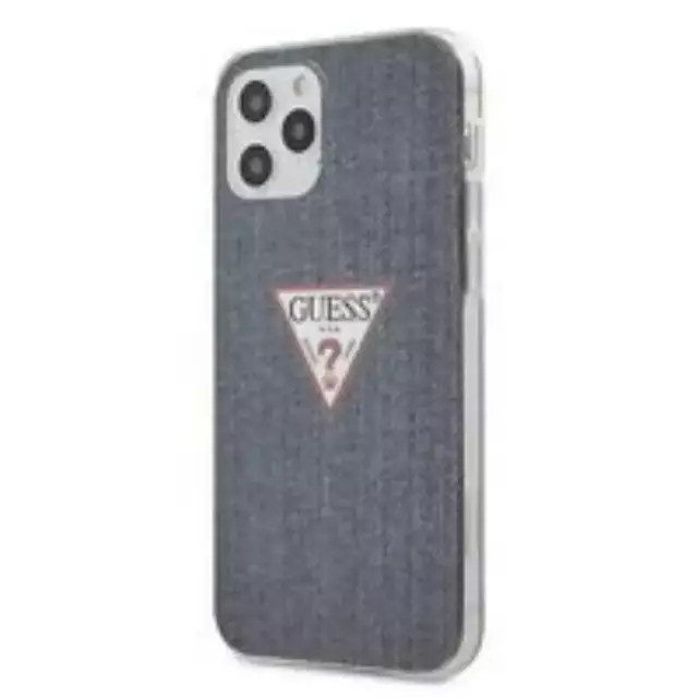 Guess GUHCP12MPCUJULDB iPhone 12/12 Pro 6.1 &quot;marineblau / dunkelblau Hardcase Jeans Collection