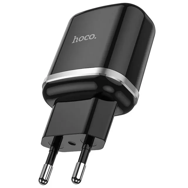 HOCO USB A QC3.0 3A 18W N3 Wandladegerät, schwarz