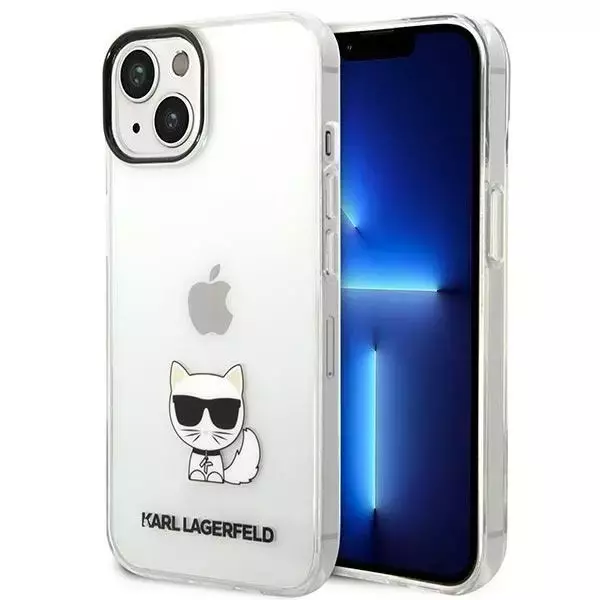 Handyschutzhülle Karl Lagerfeld KLHCP14MCTTR für Apple iPhone 14 Plus 6.7" Hardcase transparent/transparent Choupette Body