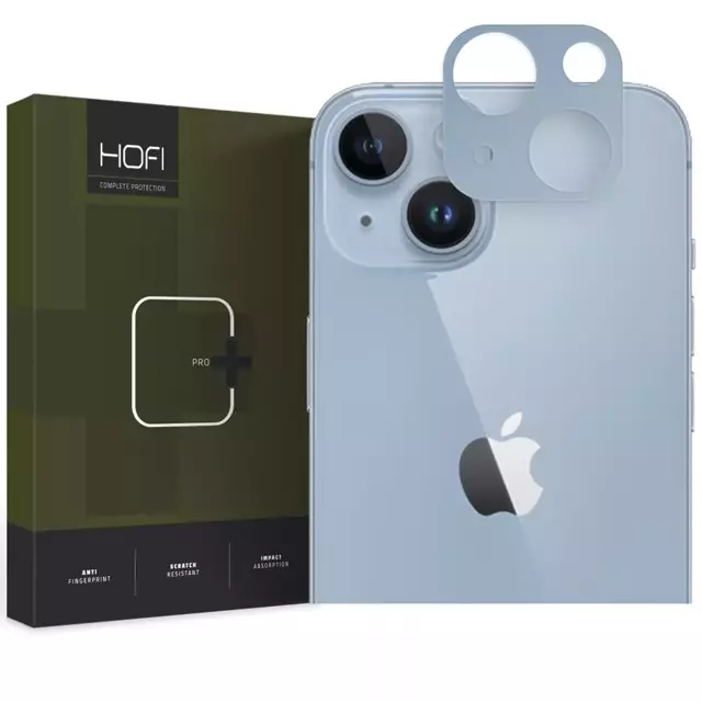 Hofi AluCam Pro Kameraabdeckung für Apple iPhone 14/14 Plus Blau