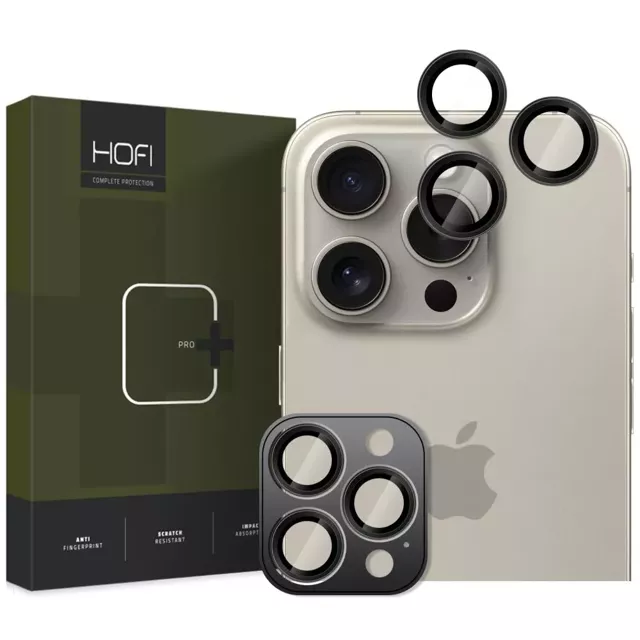 Hofi Camring Pro iPhone 16 Pro / 16 Pro Max Schwarze Kameraabdeckung