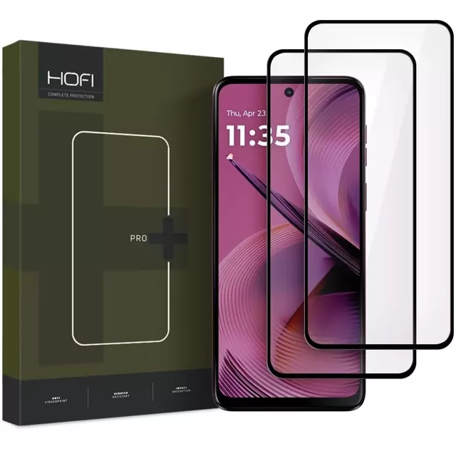 Hofi Glass Pro 2er-Pack gehärtetes Glas für Motorola Moto G55 5G Schwarz