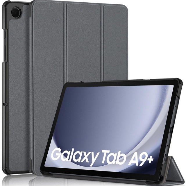 Hülle für Samsung Galaxy Tab A9 Plus 2023 11" (X210/X215/X216) Tablet Flip Cover Slim Case Alogy Graues Glas