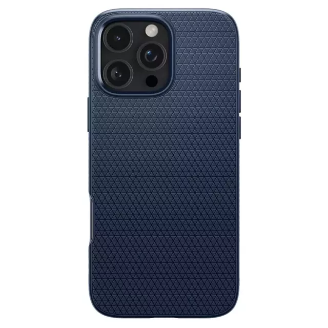 Hülle für iPhone 16 Pro Spigen Liquid Crystal Schutzhülle Marineblau