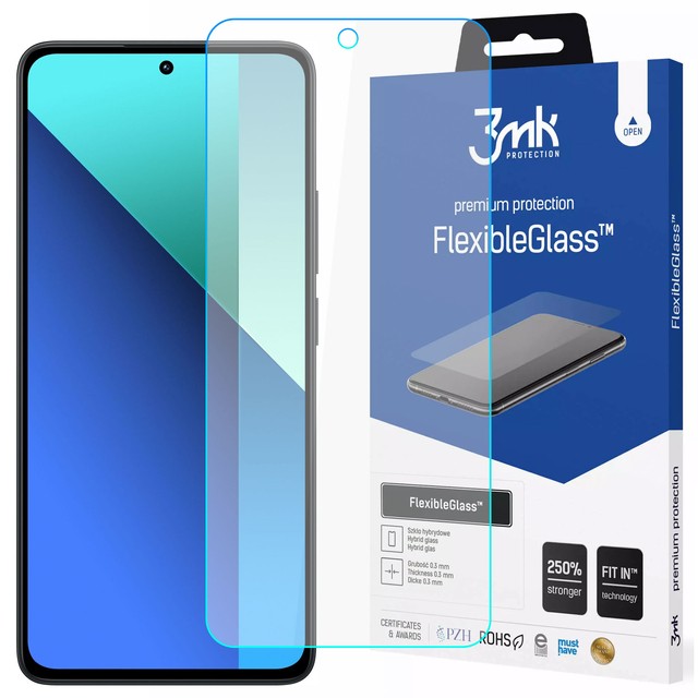 Hybridglas für Xiaomi Redmi Note 13 4G 3mk FlexibleGlass Displayschutzglas 7h
