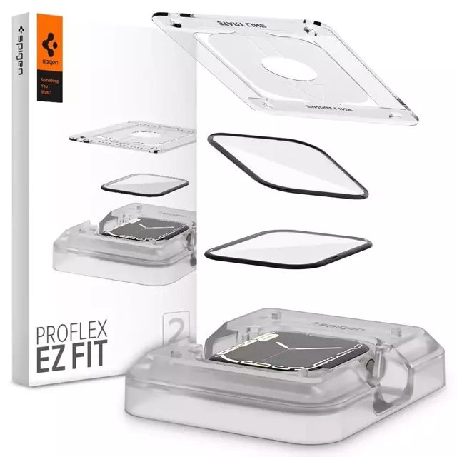 Hybridglas spigen proflex "ez fit" 2er Pack Apple Watch 7/8 (41 mm)