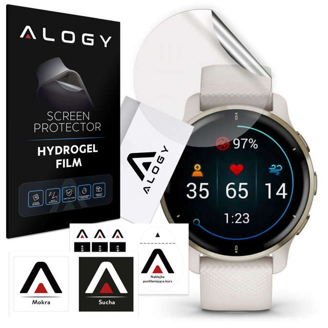 Hydrogel Alogy Hydrogel-Schutzfolie für Smartwatch für Garmin Venu 2 Plus