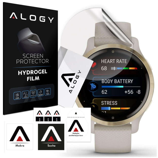 Hydrogel Alogy Hydrogel-Schutzfolie für Smartwatch für Garmin Venu 2S