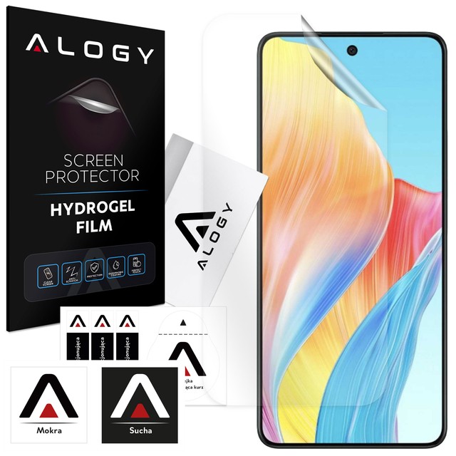 Hydrogel-Film für den Displayschutz des Oppo A58 4G-Telefons Alogy Hydrogel-Film