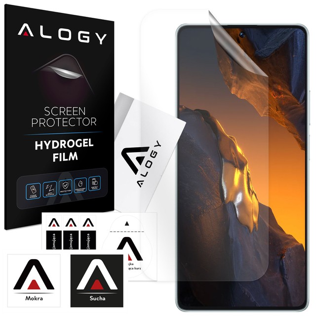 Hydrogel-Folie für Xiaomi Poco F5/ F5 Pro Handy-Displayschutz Alogy Hydrogel-Folie