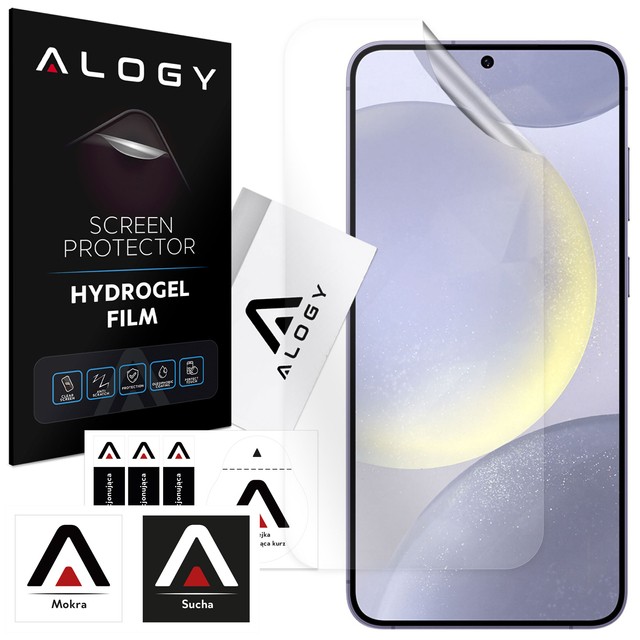 Hydrogelfolie für Samsung Galaxy S24 Plus, schützender Telefonbildschirm, Alogy Hydrogelfolie
