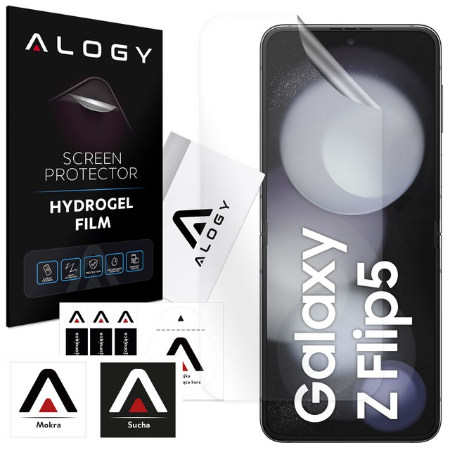 Hydrogelfolie für Samsung Galaxy Z Flip 5, schützender Handy-Displayschutz Alogy Hydrogelfolie