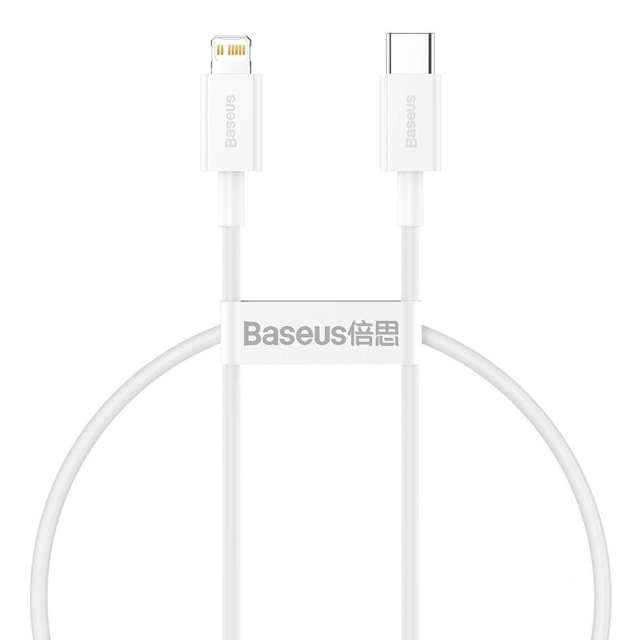 Kabel USB-C für Lightning Baseus Superior Series, 20 W, PD, 0,25 m (zweimal)