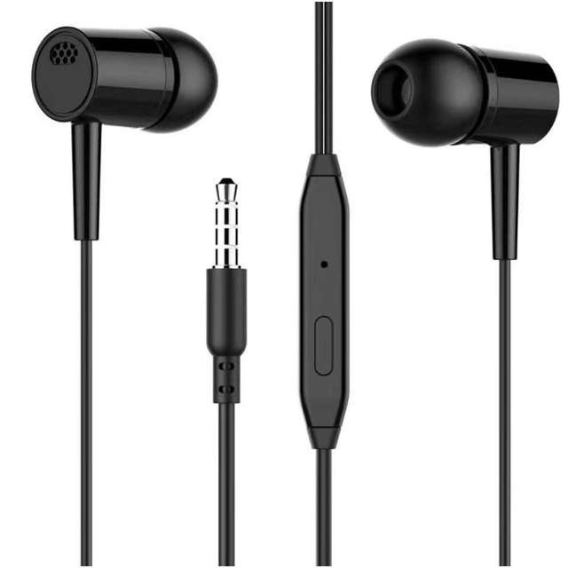 Kabelgebundener Alogy In-Ear-Ohrhörer Stereo mit schwarzem MiniJack-Anschluss