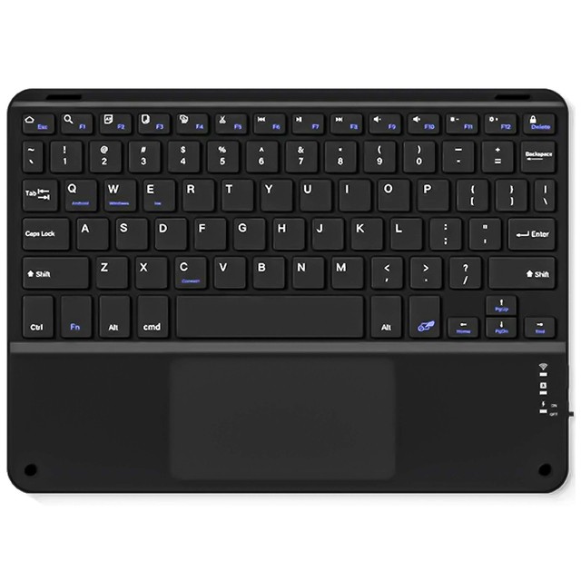 Kabellose Tastatur mit Bluetooth Touchpad Touchpad für PC TV Tablet USB-C Alogy Wireless Schwarz