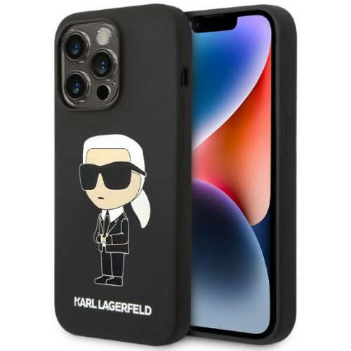 Karl Lagerfeld Hülle KLHMP14LSNIKBCK für iPhone 14 Pro 6.1" Hardcase Silikon Iconic Magsafe