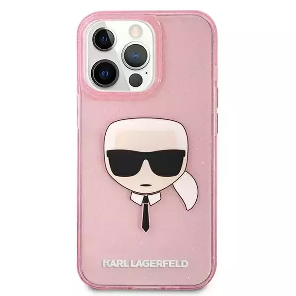 Karl Lagerfeld KLHCP13XKHTUGLP iPhone 13 Pro Max 6,7" Hardcase Glitter Karl`s Head