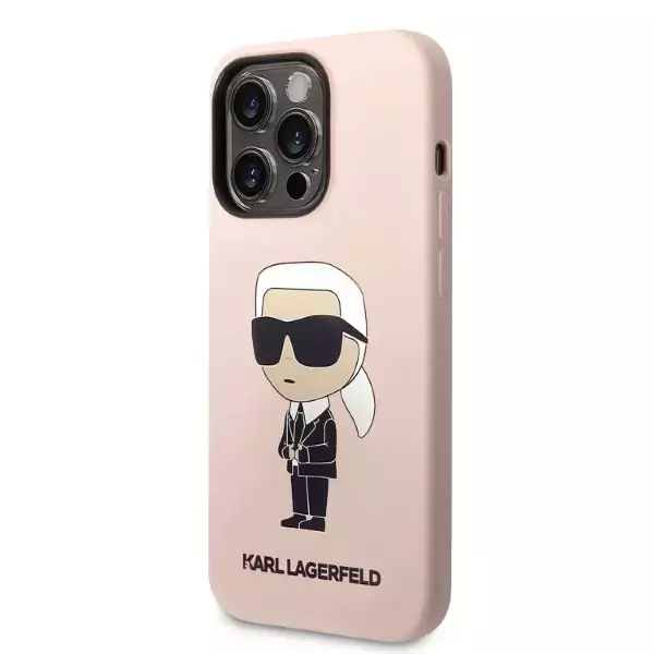 Karl Lagerfeld KLHMP14LSNIKBCP Hülle für iPhone 14 Pro 6.1" Hardcase Silikon Iconic Magsafe