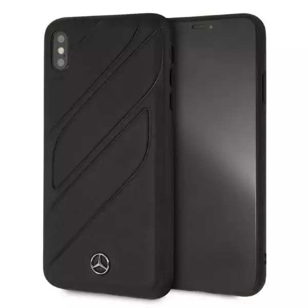 Mercedes MEHCI65THLBK Schutzhülle für Apple iPhone XS Max schwarz/schwarz Hardcase New Organic I