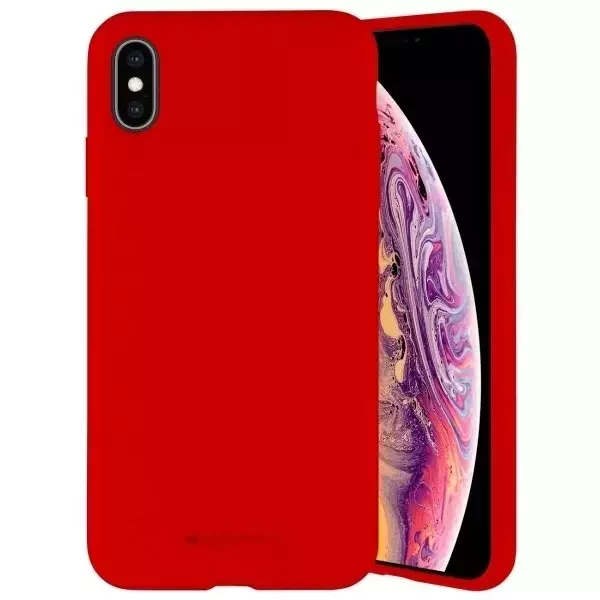 Mercury Silikon-Handyhülle für iPhone 13 Pro Max rot/rot