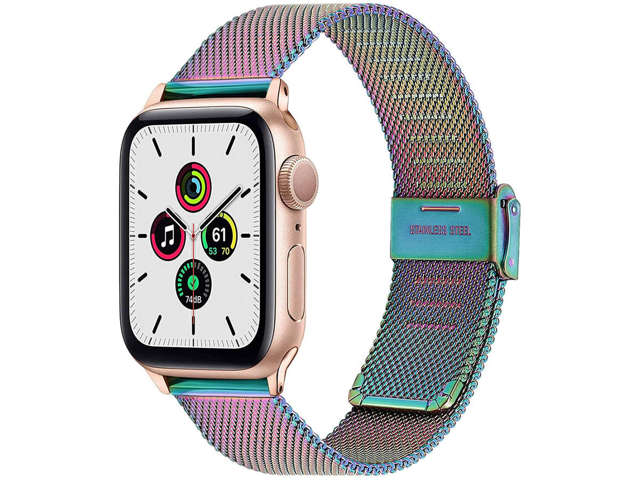 Milanese Armband Alogy Armband für Apple Watch 42/44/45 / 49mm Multicolor