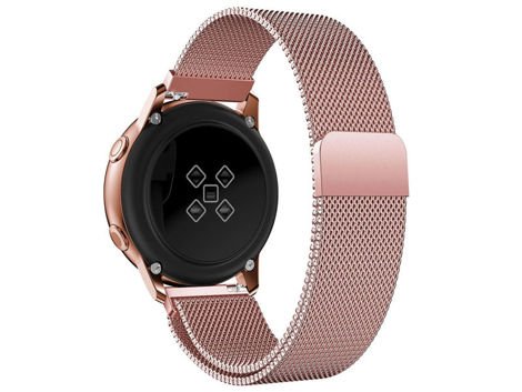 Milanese Armband Alogy Armband für Galaxy Watch Active 2 rosa (20mm)