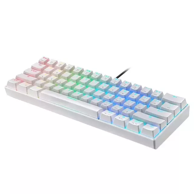 Motospeed CK61 RGB mechanische Tastatur (weiß)