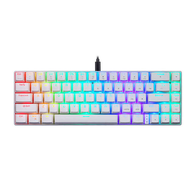 Motospeed CK67 RGB mechanische Tastatur (weiß)