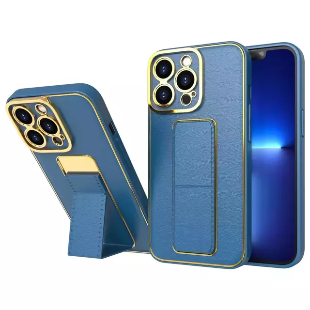 Neu Kickstand Case iPhone 13 Hülle mit Ständer blau