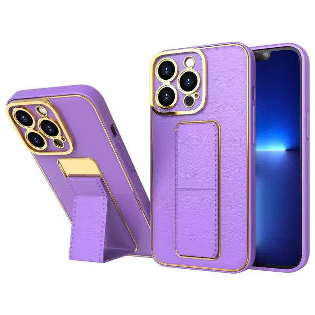 Neue Kickstand Case Hülle für iPhone 12 Pro mit Ständer lila