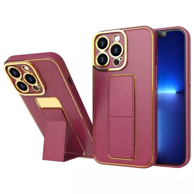 Neue Kickstand Case Hülle für iPhone 12 Pro mit Ständer rot