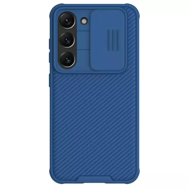 Nillkin CamShield Pro Case Hülle für Samsung Galaxy S23 Hülle mit Kameraabdeckung blau