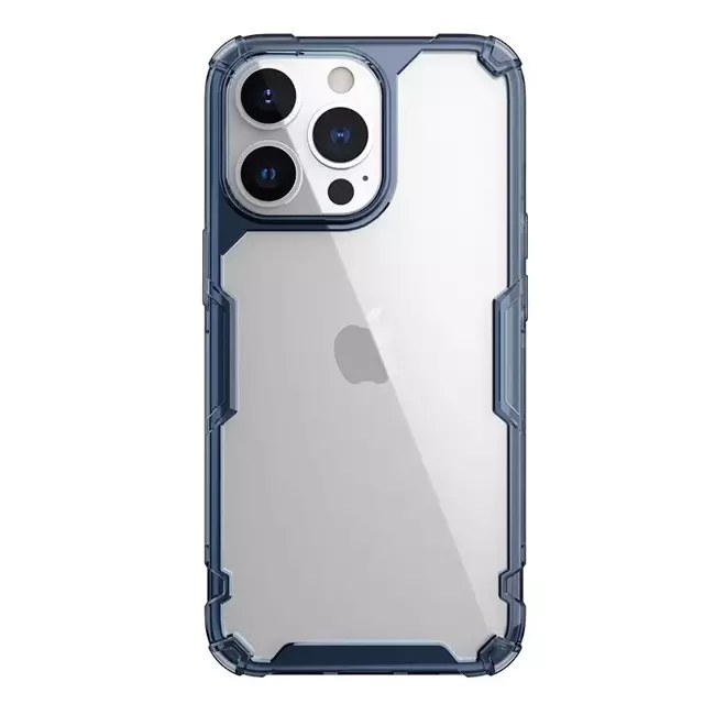 Nillkin Nature Pro Hülle für iPhone 13 Pro Max gepanzerte Hülle blaue Hülle