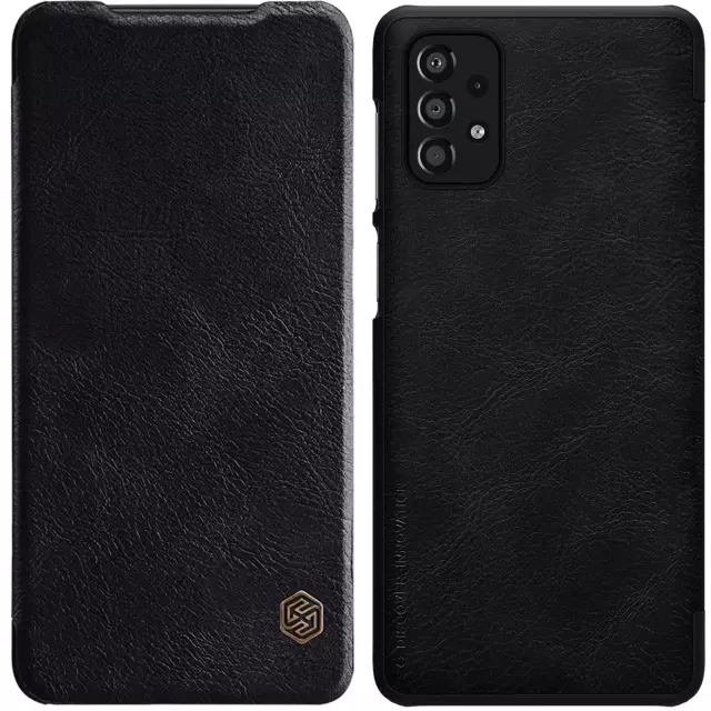 Nillkin Qin Case Case für Samsung Galaxy A33 5G Kameraschutz Holster Cover Flip Cover Schwarz